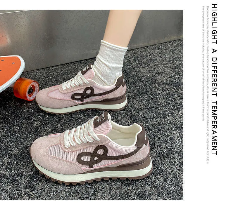 Dames hardloopschoenen van mesh in roze waterdicht met platte zool_voghion.com