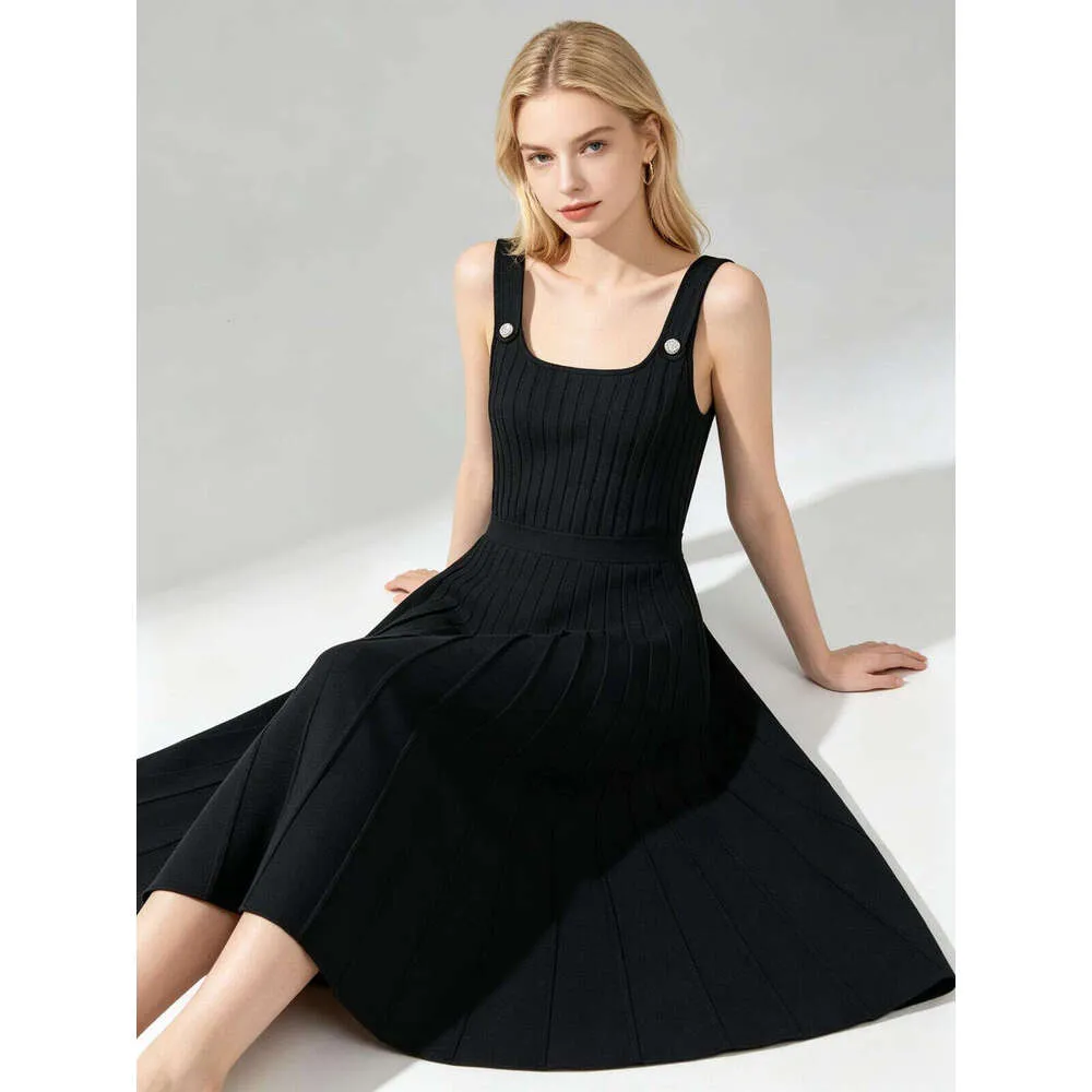 Black Ribbed Designer Knit Midi Slip Dress For Women... From Yf59753317, Rs.3,958.37