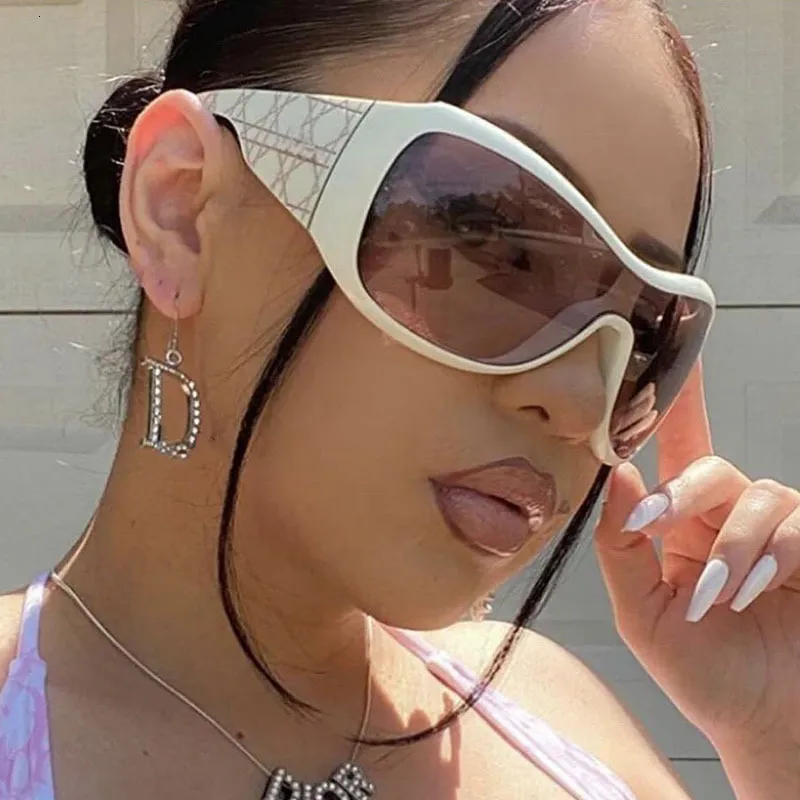 Fashion Oversized Frame Face Shield Outdoor Y2k... From  display picture 2
