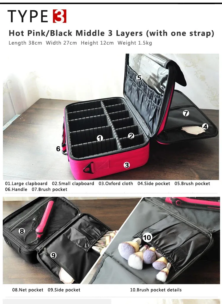 cloth makeup bags for travel with zippers on side MAMUNU Large Capacity Cosmetic Bag, Cosmetic Storage Bag Handle, Portable Zipper Cosmetic Bag Toiletry Bag Bag Large with Compartments Women Girls : Beauty & Personal Care Built with durability in mind Best Makeup Bags for Travel,