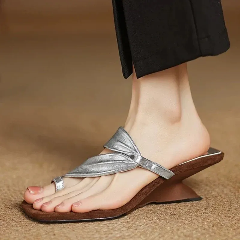 High Heels Women Elegant Slippers Fashion Clip Toe Sandals Pumps Heeled Shoes Summer Woman Slides Flip Flops 260602_vogvips.com