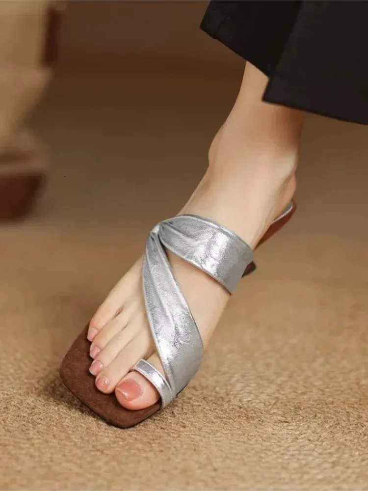 High Heels Women Elegant Slippers Fashion Clip Toe Sandals Pumps Heeled Shoes Summer Woman Slides Flip Flops 260602_vogvips.com