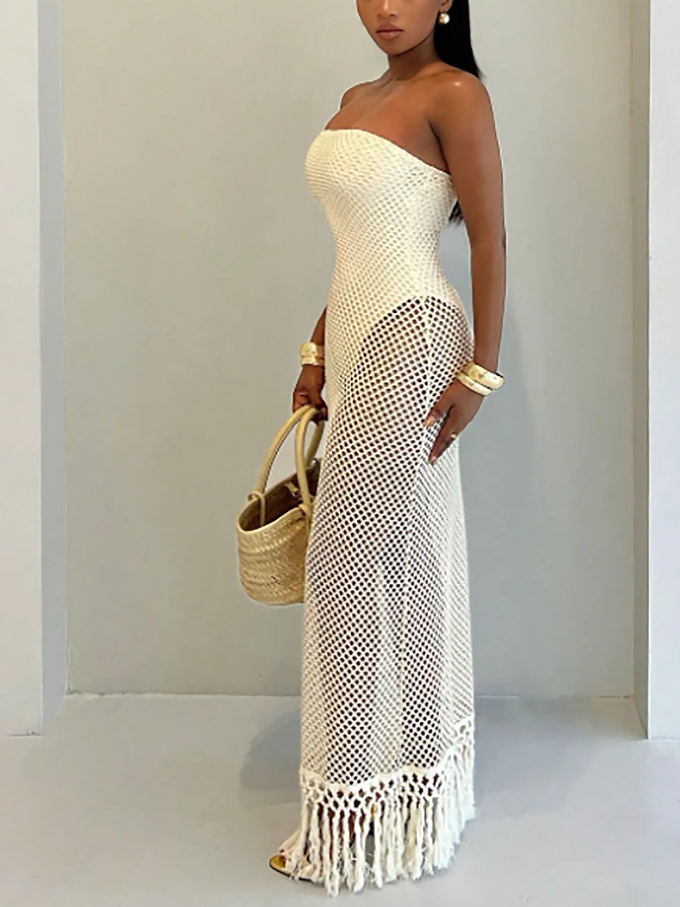 Resort Style Knitted Two Piece Set Back For Women ... From Dh900245038, Rs.1,955.46 In Bulk