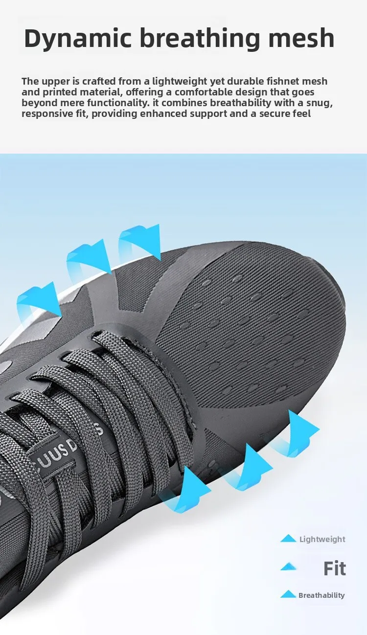 Chaussures de running pour homme en mesh respirant et amorties_voghion.com