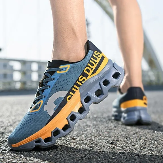 CUUS DUUS Herren Laufschuhe aus atmungsaktivem, perforiertem Mesh in vier Farben mit Hohlprofil-Sohle und stoßdämpfender Sohle – ideal für den Alltag._voghion.com