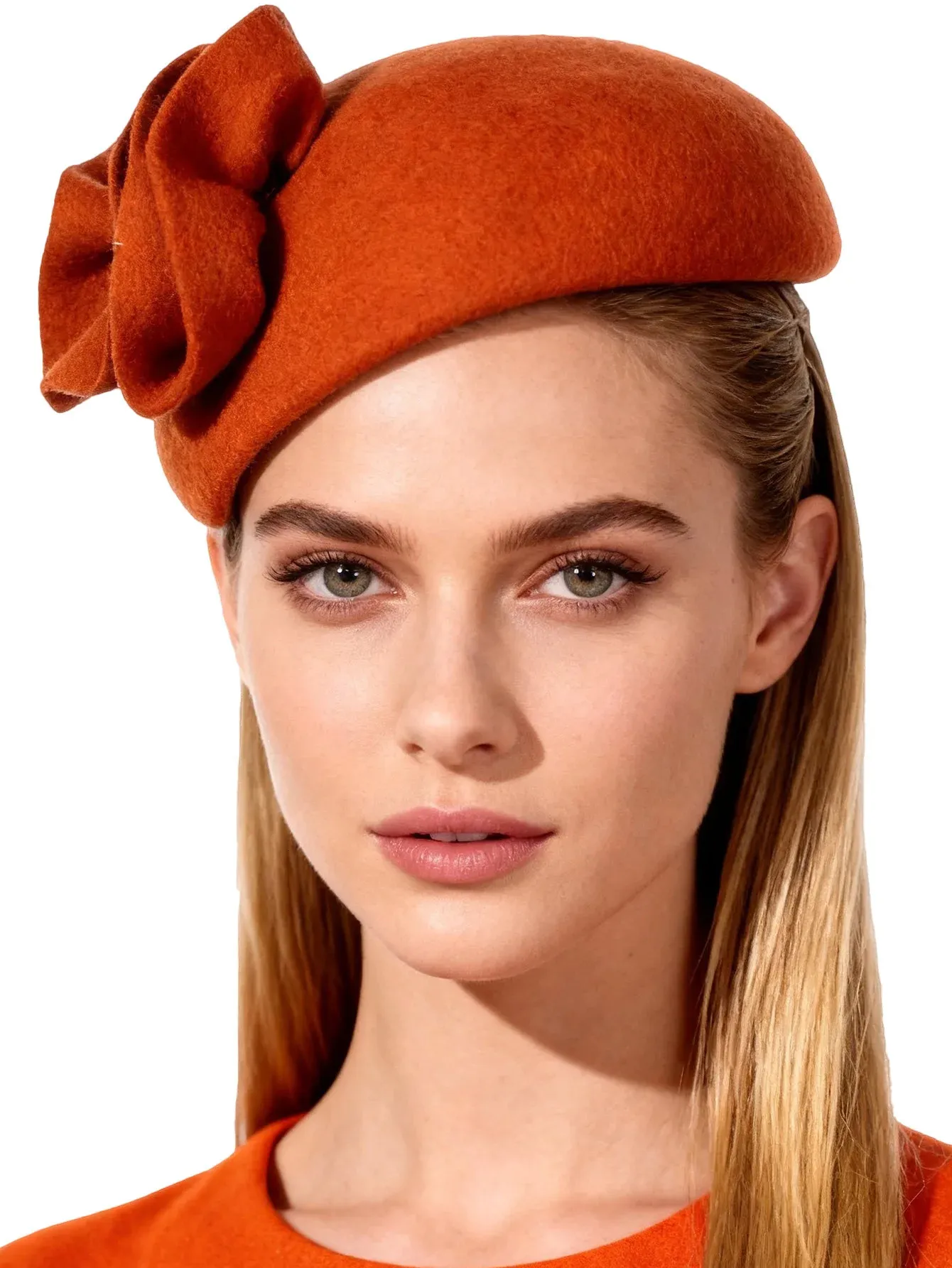 Vintage Wool Felt Fascinator Mary Poppins Hat With... From 