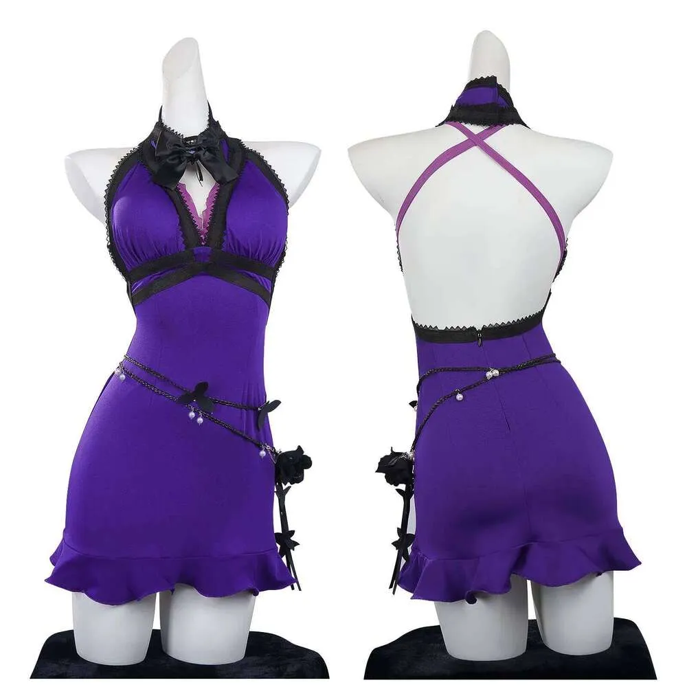 tifa purple dress cosplay Final Fantasy VII Remake Tifa Lockhart Dress Cosplay Costume