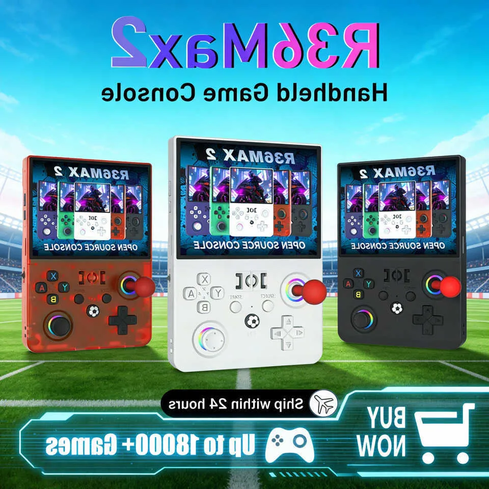 R36MAX Console de Jeu Portable rétro 128 Go – 4K HD Écran IPS 4,0 avec de Nombreux Jeux, système Open Source Linux, Console de Jeu rétro