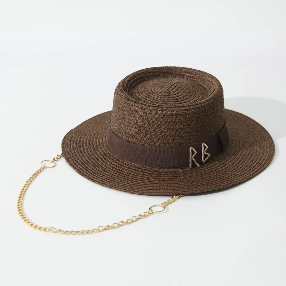 Woven Straw Fedora Hat with Leather Band - Adjustable Sun Hat for Women Milan | Womens Tan Firm Straw Fedora Hat – American Hat Makers main image 4