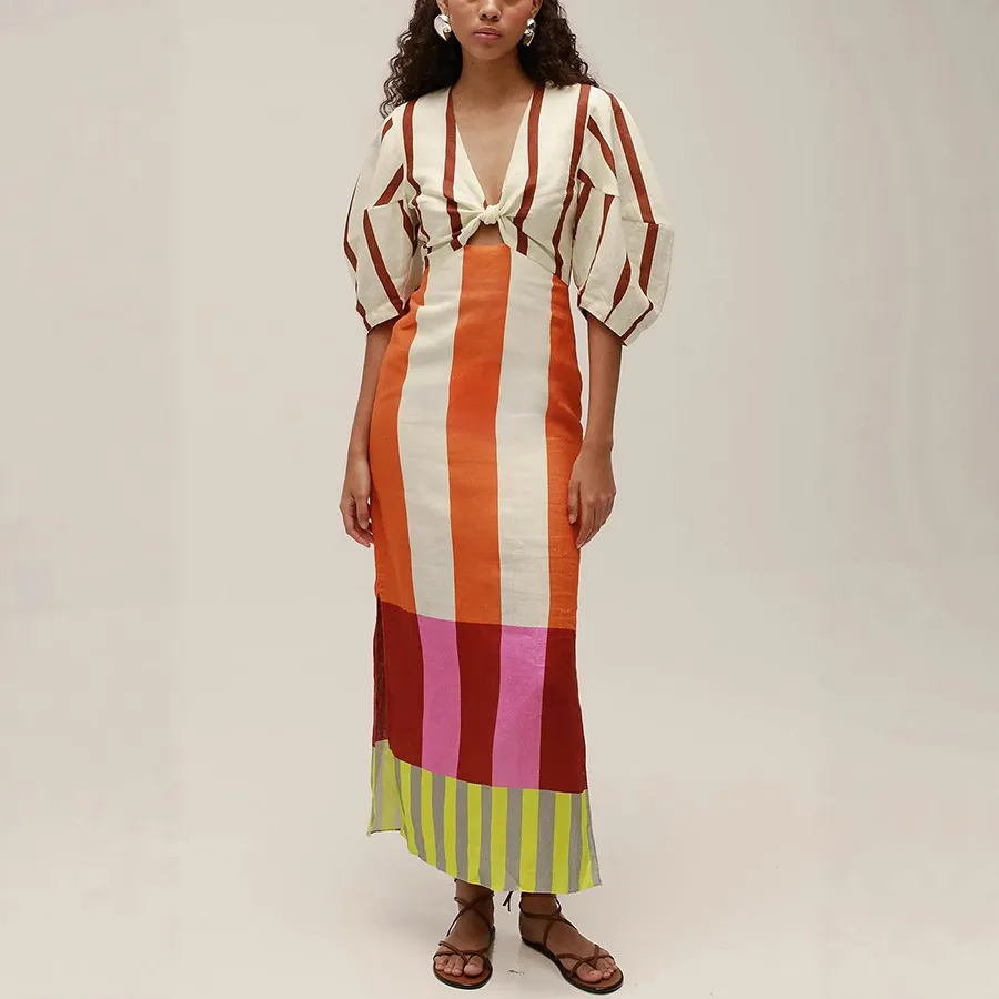 printed linen dress designs Riviera Charm Floral Linen-Blend Mini Dress Impressions Online Boutique