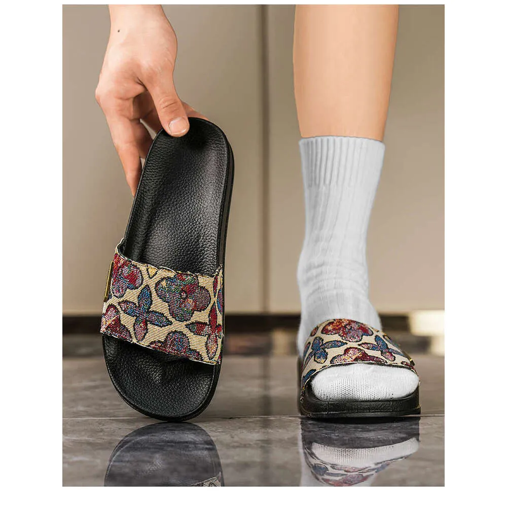 Unisex Wool Loafers Flat Sandals Flexible Gray Blue Rubber Sole_voghion.com