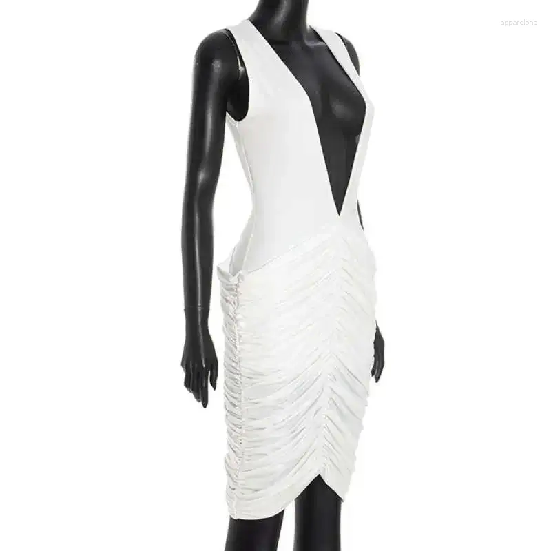white casual bodycon dress Sexy White Dress - Bodycon Dress - Midi Dress - Dress