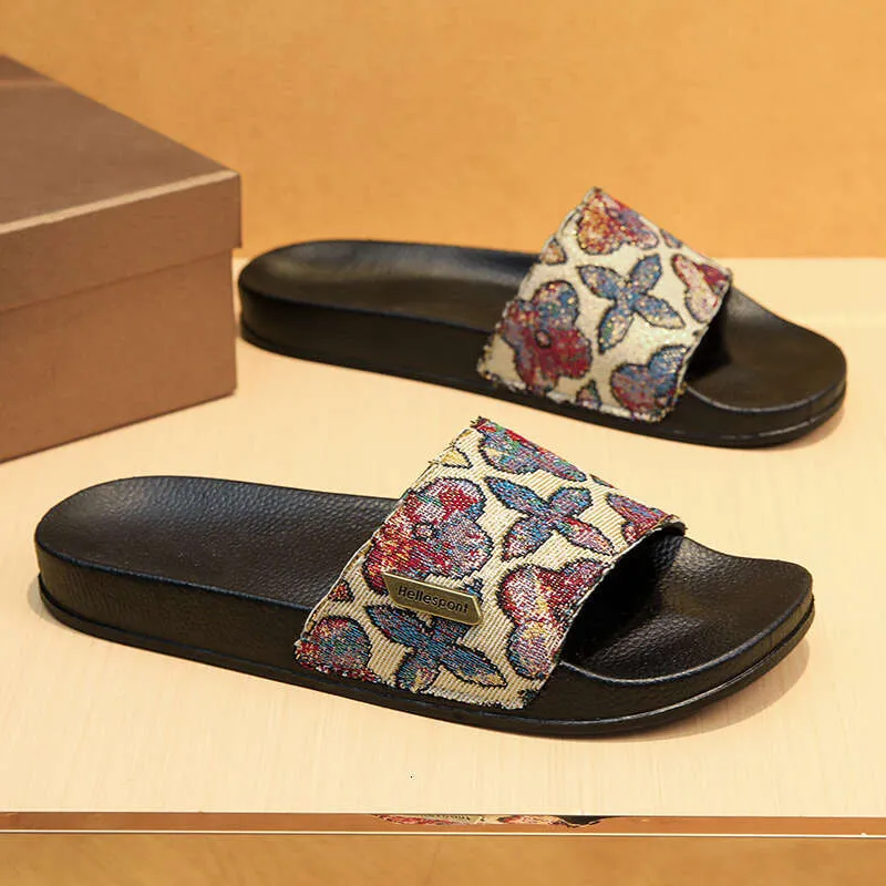 loafers Wool Gray Blue Unisex Mens Flexible Work Up Flat Kitten Heel Round Pointed Toe Eva Rubber Sole Embroidery_voghion.com