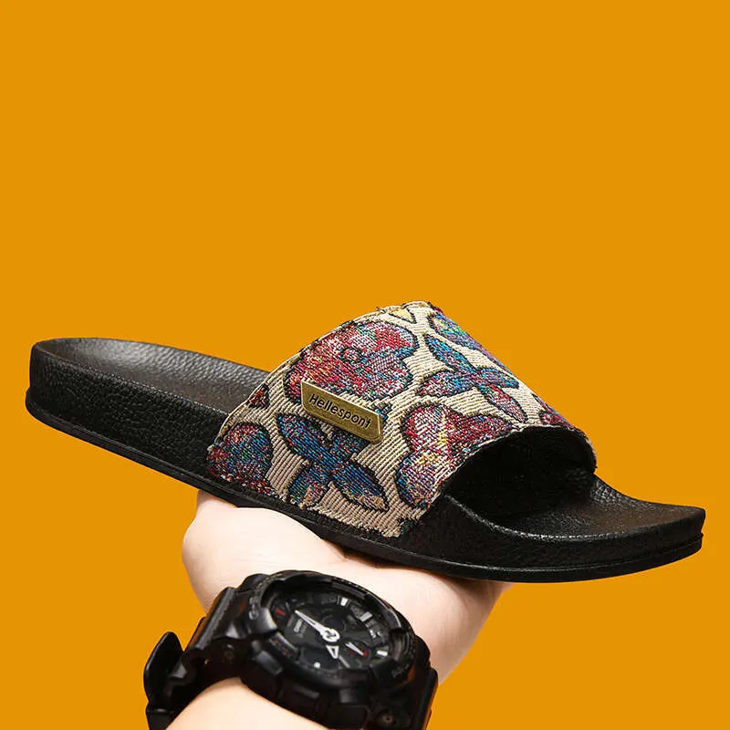 loafers Wool Gray Blue Unisex Mens Flexible Work Up Flat Kitten Heel Round Pointed Toe Eva Rubber Sole Embroidery_voghion.com