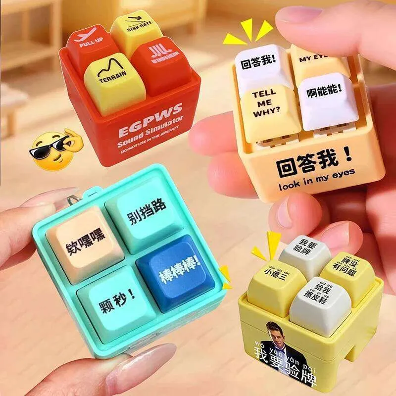 LED Light Viral Sound Fidget Beads For Keychains With From