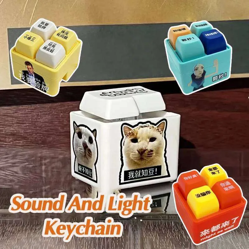 LED Light Viral Sound Fidget Beads For Keychains With From
