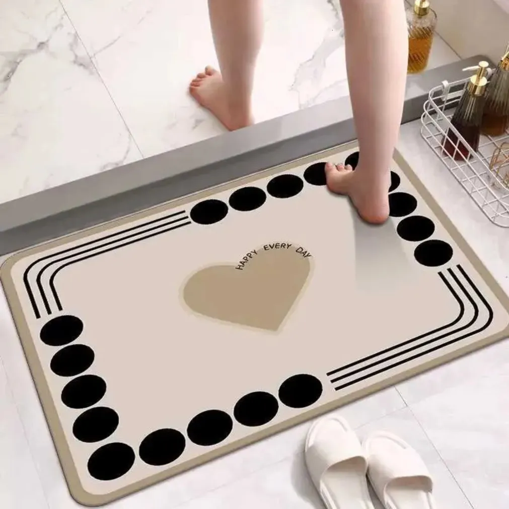 Designer Diatom Mud Quick‑Drying Non‑Slip Bath Mat – 70% OFF, Free Shipping