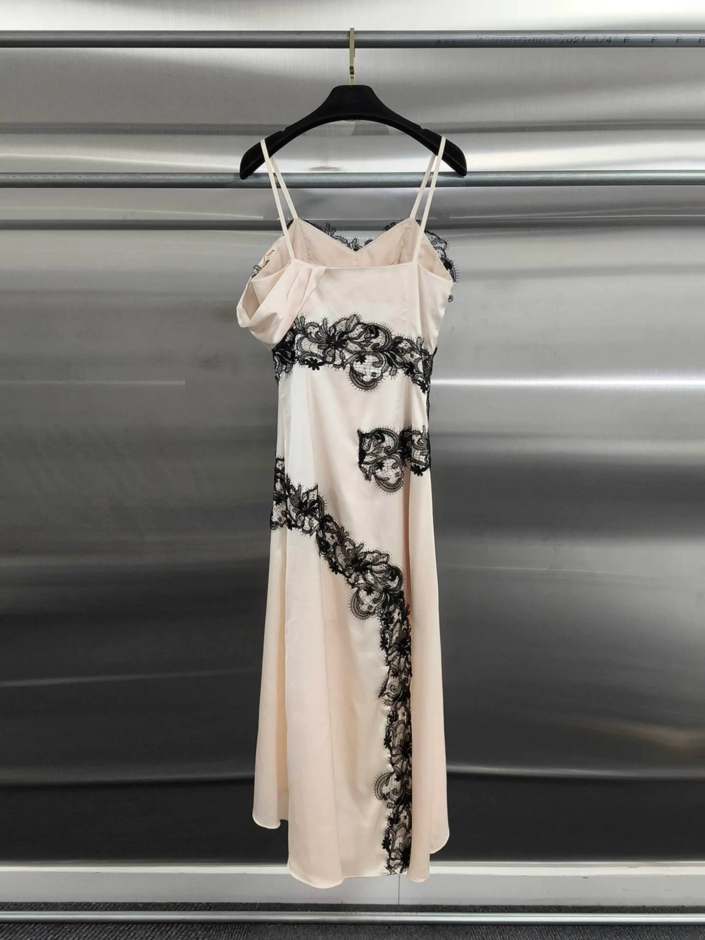 apricot black lace dress Sexy Black Lace Embroidered Apricot Satin Black And... From  Xingyueclothes07, Rs.6,280.14