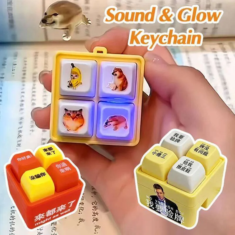 LED Light Viral Sound Fidget Beads For Keychains With From