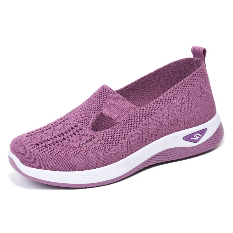 Women's Summer New Breathable Comfortable Mom Soft Sole Casual Mesh Shoes Women's_vogvips.com