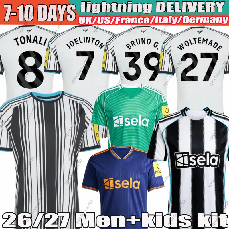 Camisetas De Fútbol De Newcastle 2025 Bruno G, Por Sportswear30