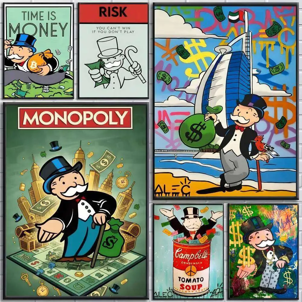 Alec Monopoly High Definition Poster, Modern Wall Art From