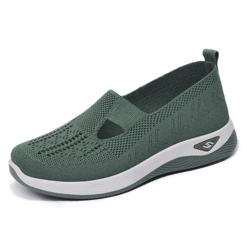 Women's Summer New Breathable Comfortable Mom Soft Sole Casual Mesh Shoes Women's_vogvips.com