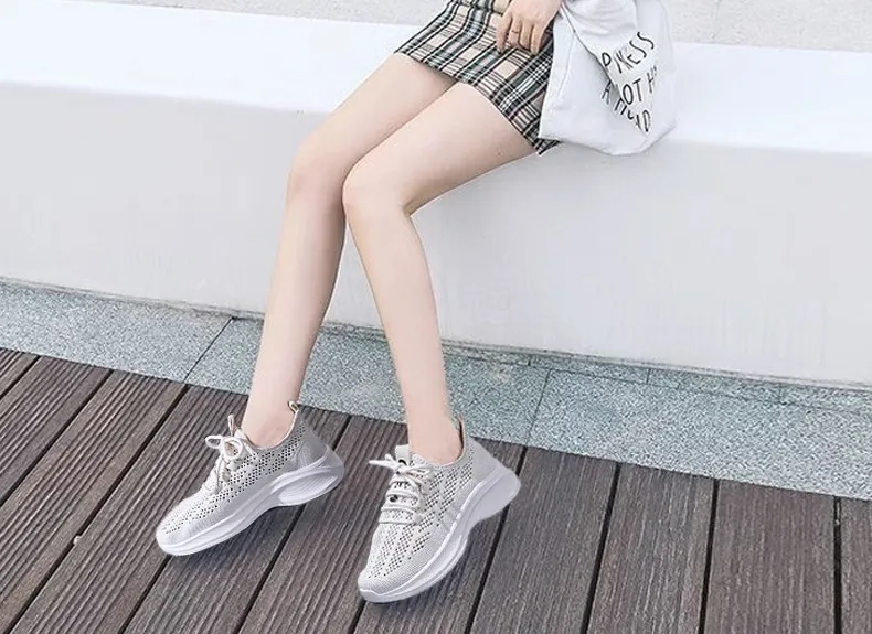 2026 Non Slip Running Sneakers Casual Soft Sole Women's Shoes Summer High End Feel_vogvips.com