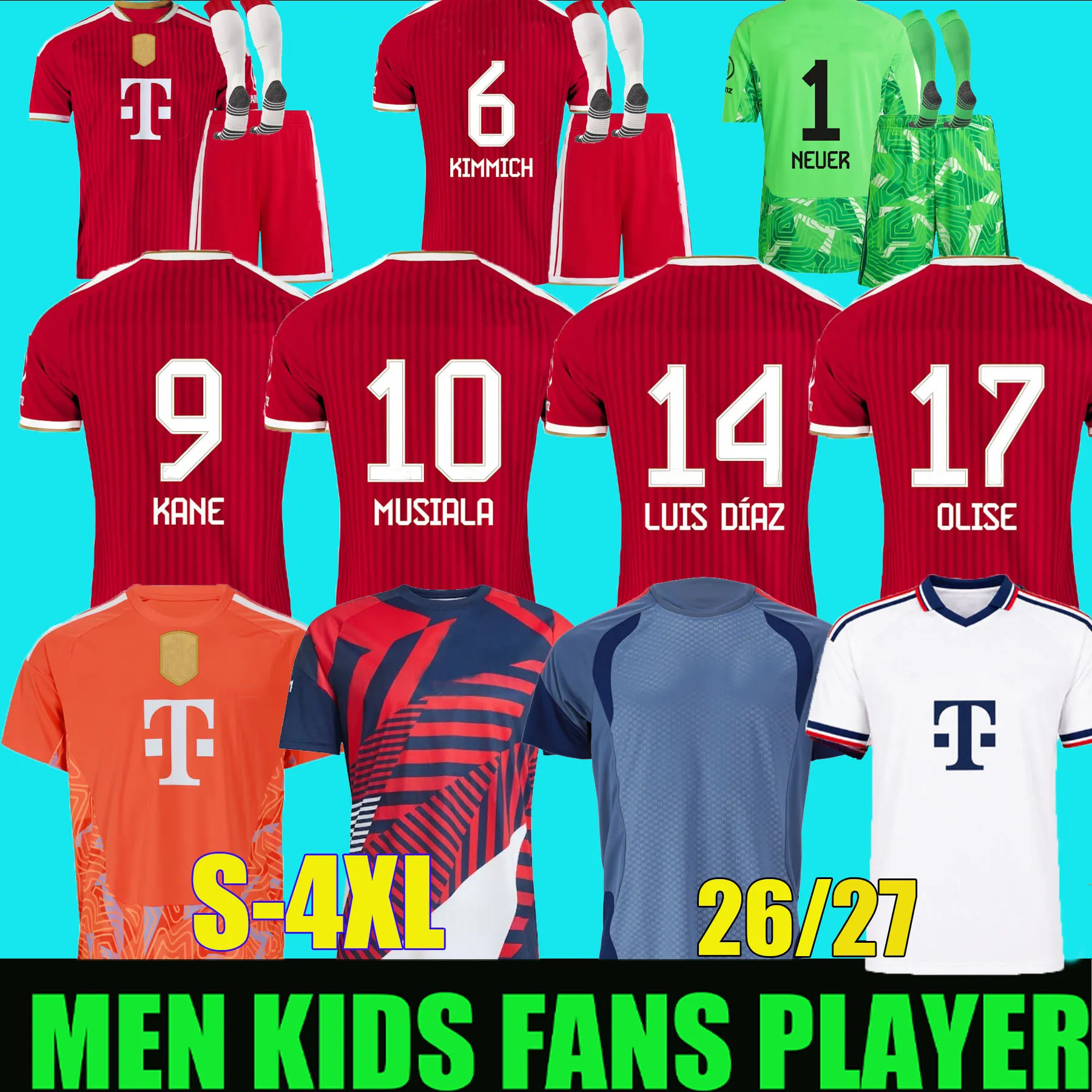 KANE Soccer Jerseys 2026 2027 Bayern Munich Kits From Maomaojin