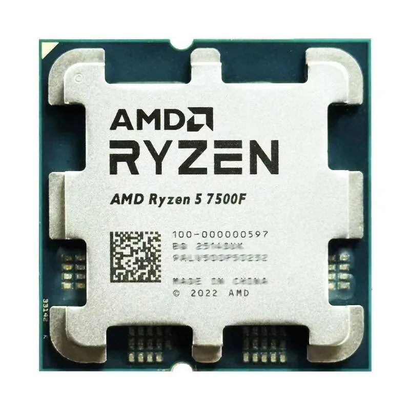 AMD Ryzen 5 7500F 中古 R5 7500F 37GHz CPU プロセッサ 6 コア 12 