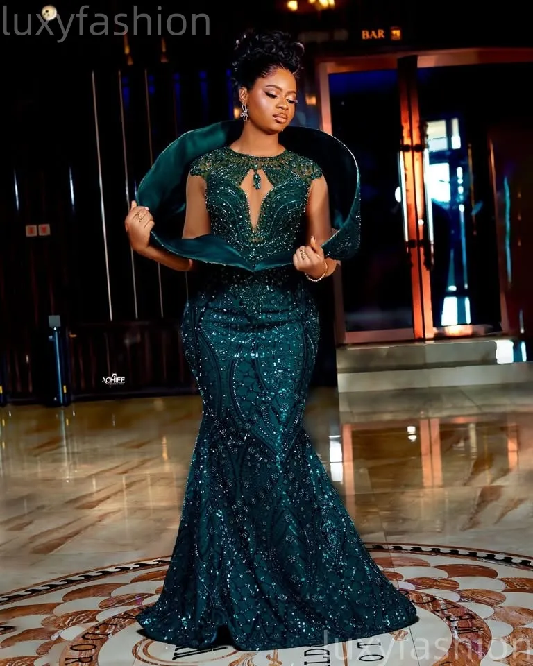 dark green engagement dress Mermaid Green Sparkly Prom With... From Luxyfashion, $324.63 Bridesmaid Size:36M forest Blmnix Fit & Flare hugging long skirt has