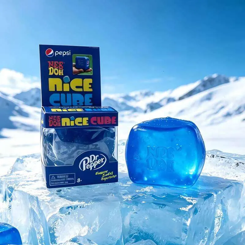 NeeDoh 2021 Collaboration Squish Burger Soda Ice Cube From