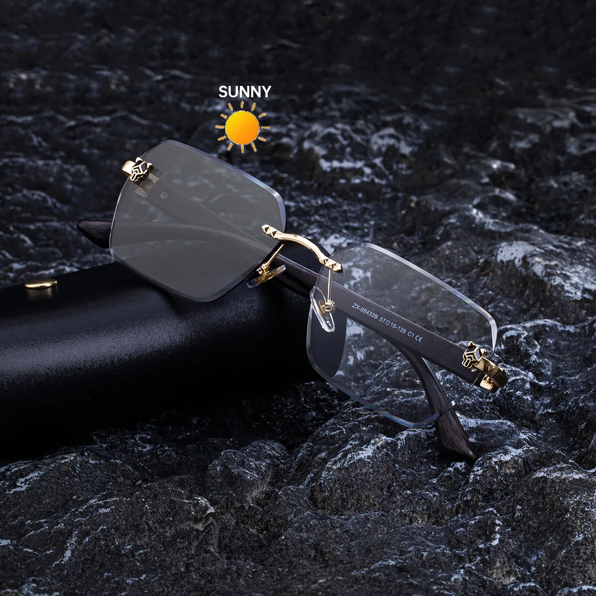 s High Quality Polarized Rimless Sunglasses Mens For From