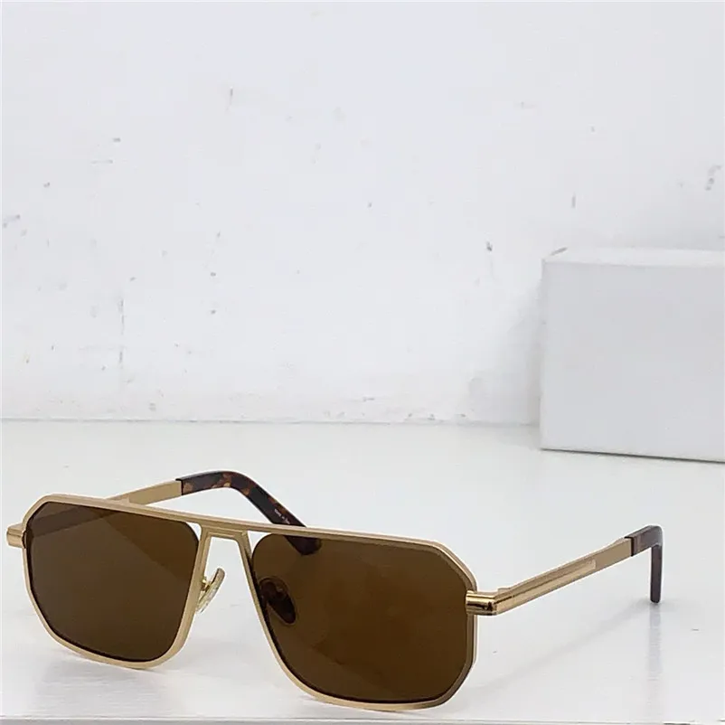 Square pilot sunglasses metal frame with UV400 protection 