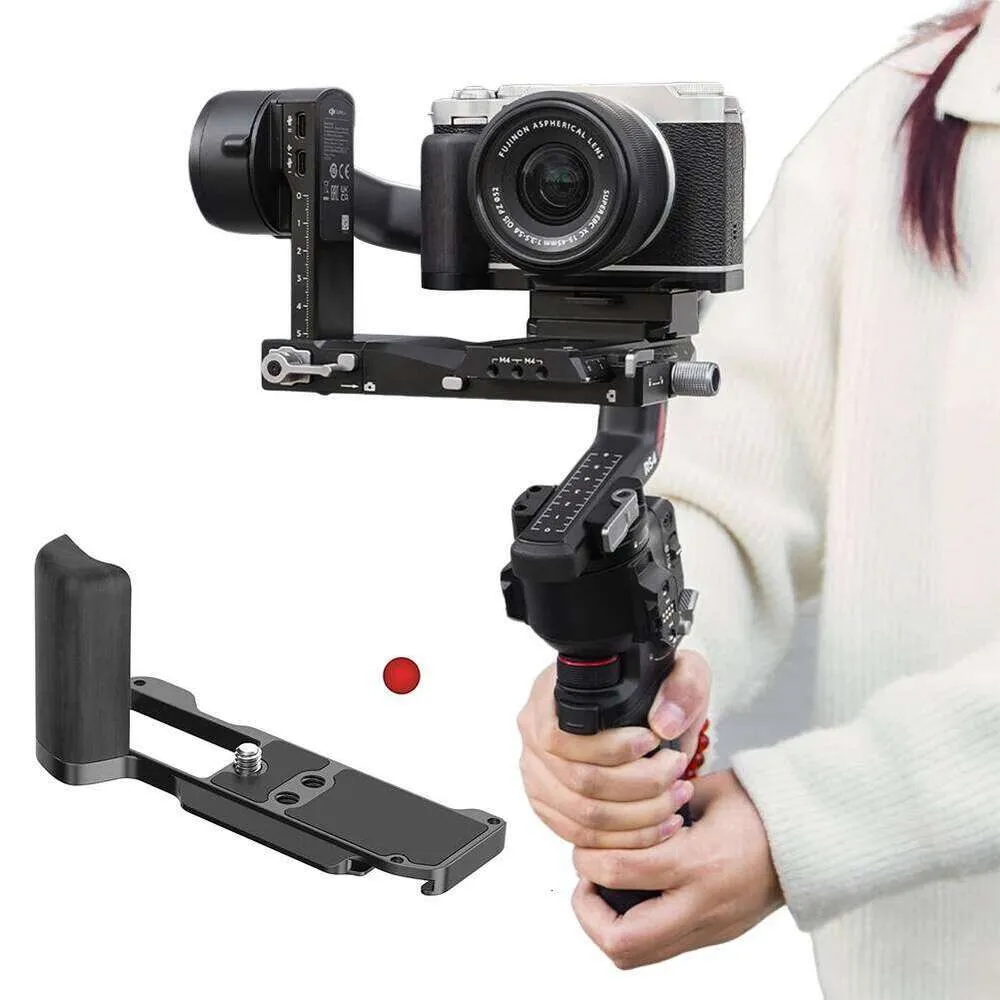 Wooden Hand Grip Handle With Aluminum Base And Camera From