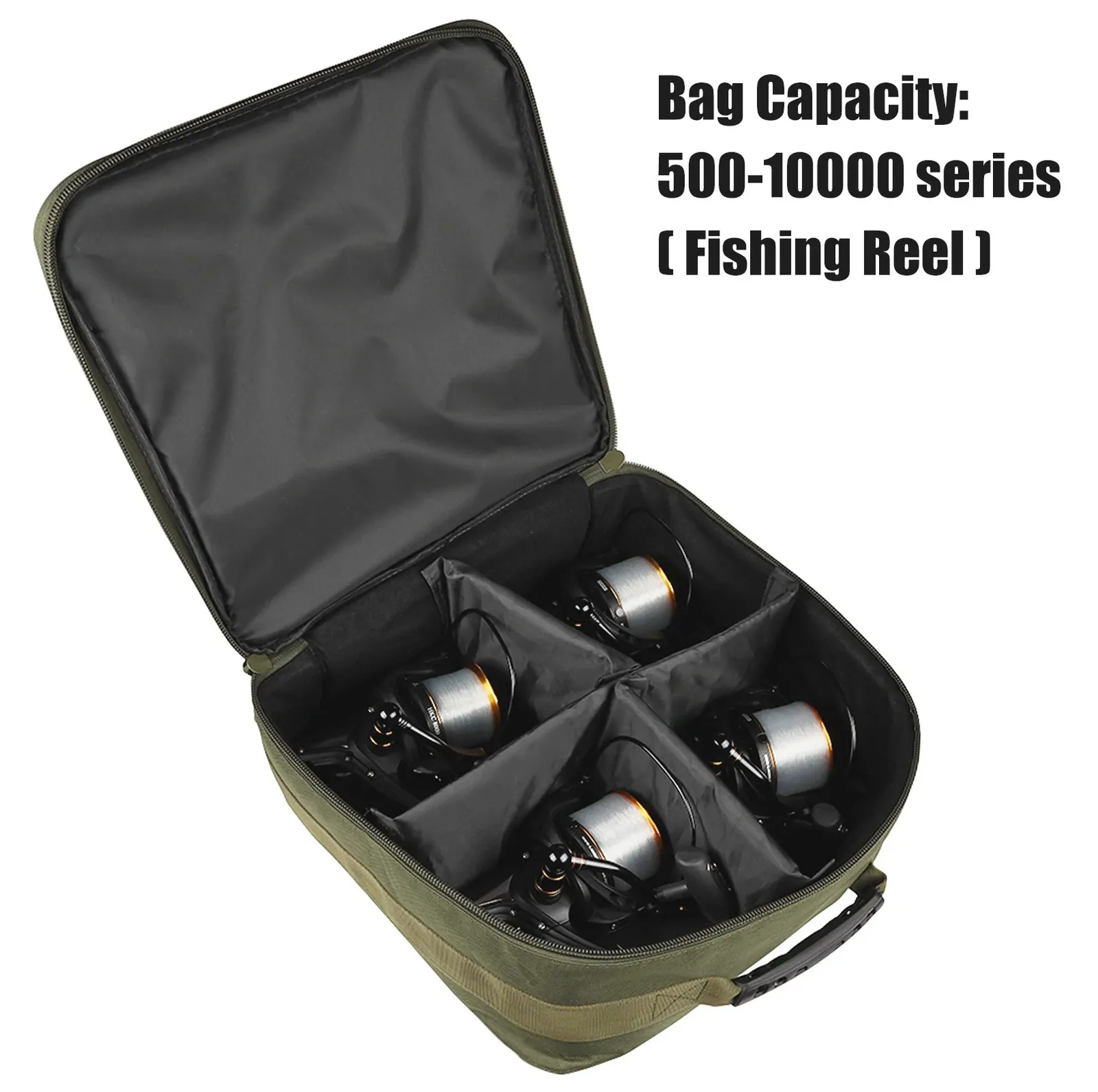 cloth fishing reel bags LEOFISHING Tackle Storage Bag - 130cm/4.27ft Portable Rod & Organizer - Durable Oxford Large Capacity Travel Fishing Cover Bag So that you could quickly open it from the middle Rofawee Fishing Tackle Bag