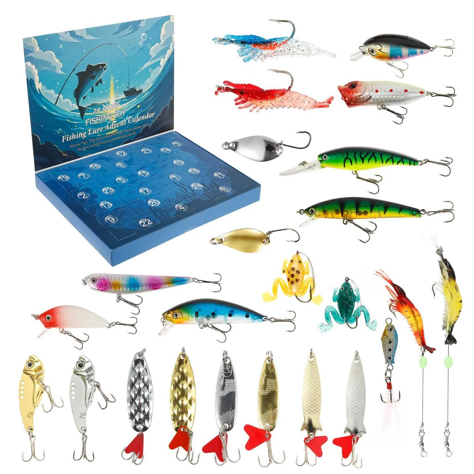 fishing advent calendar with fishing lures Colitt a trusted brand in hunting and fishing Advent Calendar Fishing Lure Christmas