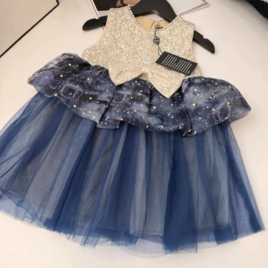 toddler girl designer dress Sleeveless Princess Tulle Baby Blue Dress... From Kmmart, Rs.2,606.94 whether for a wedding Toddler Baby Girls Designer Dress