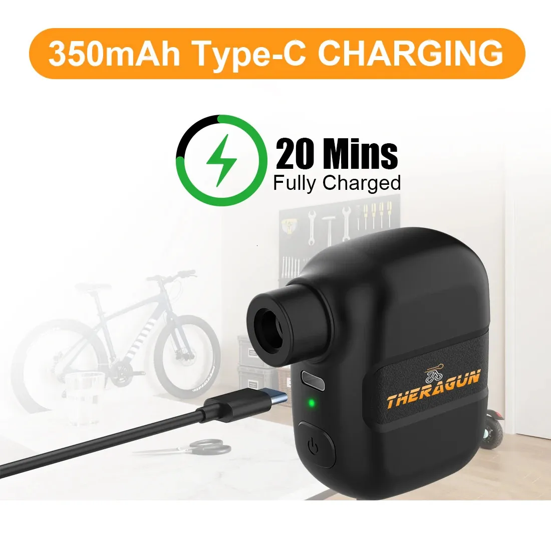 rechargeable electric mini bicycle pump ROCKBROS AS110 Bike Tire 100PSl no overfill ROCKBROS HW140 Mini Electric Air