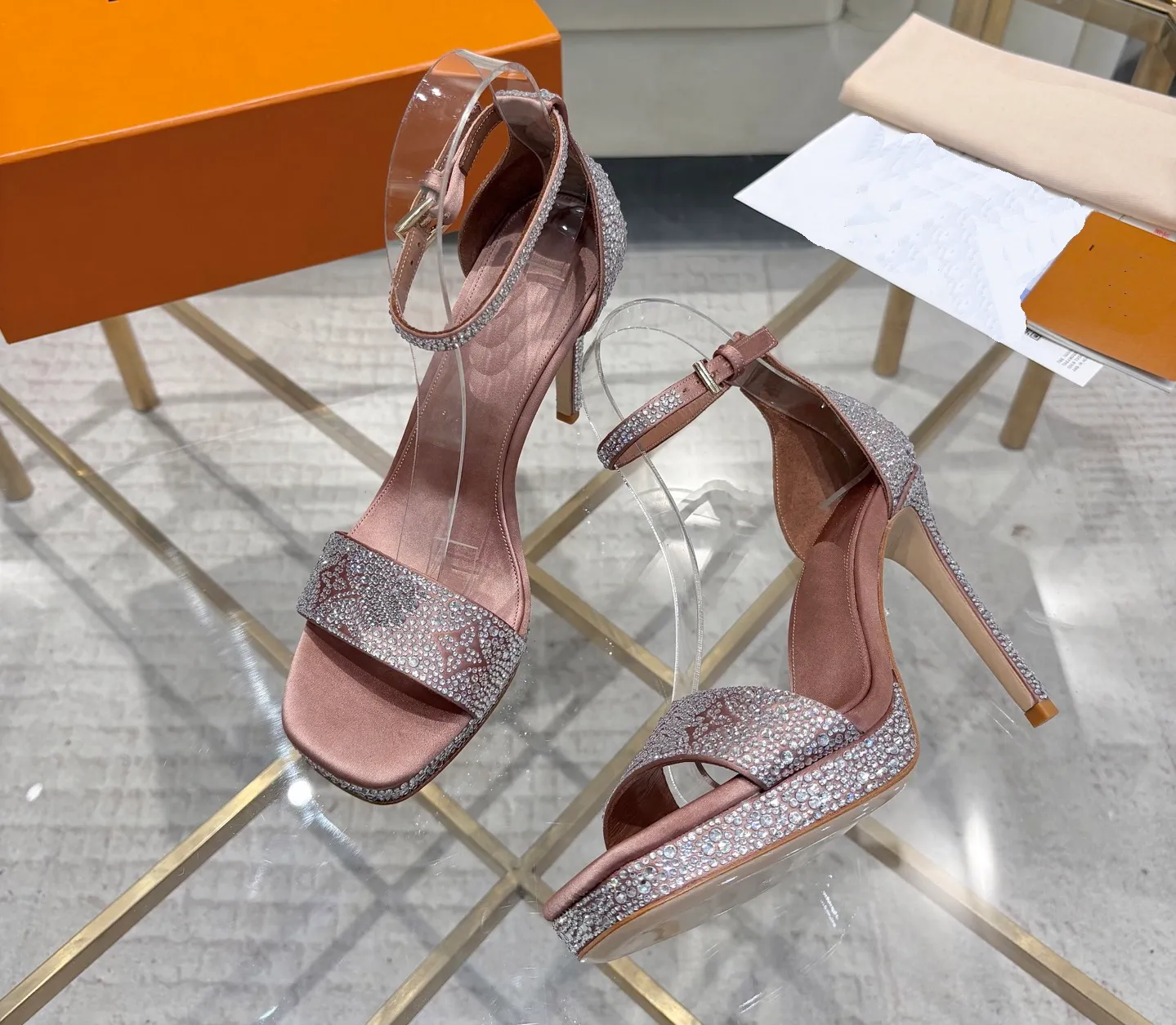 silver rhinestone dress sandals Bulk Luxury Designer Womens Silver Rhinestone Dress... At Only Rs.9,855.29