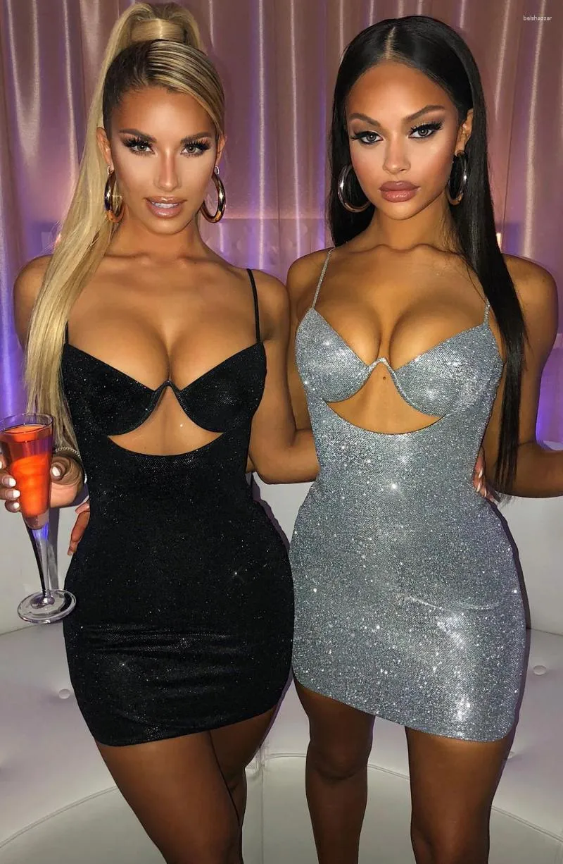 amazon sexy dresses JOTWIS Women's Backless V Neck Mini Dress High Slit Club Night Out Party Cocktail (Black,XXS) at Women's Clothing store Sexy Cross Border Explosions European