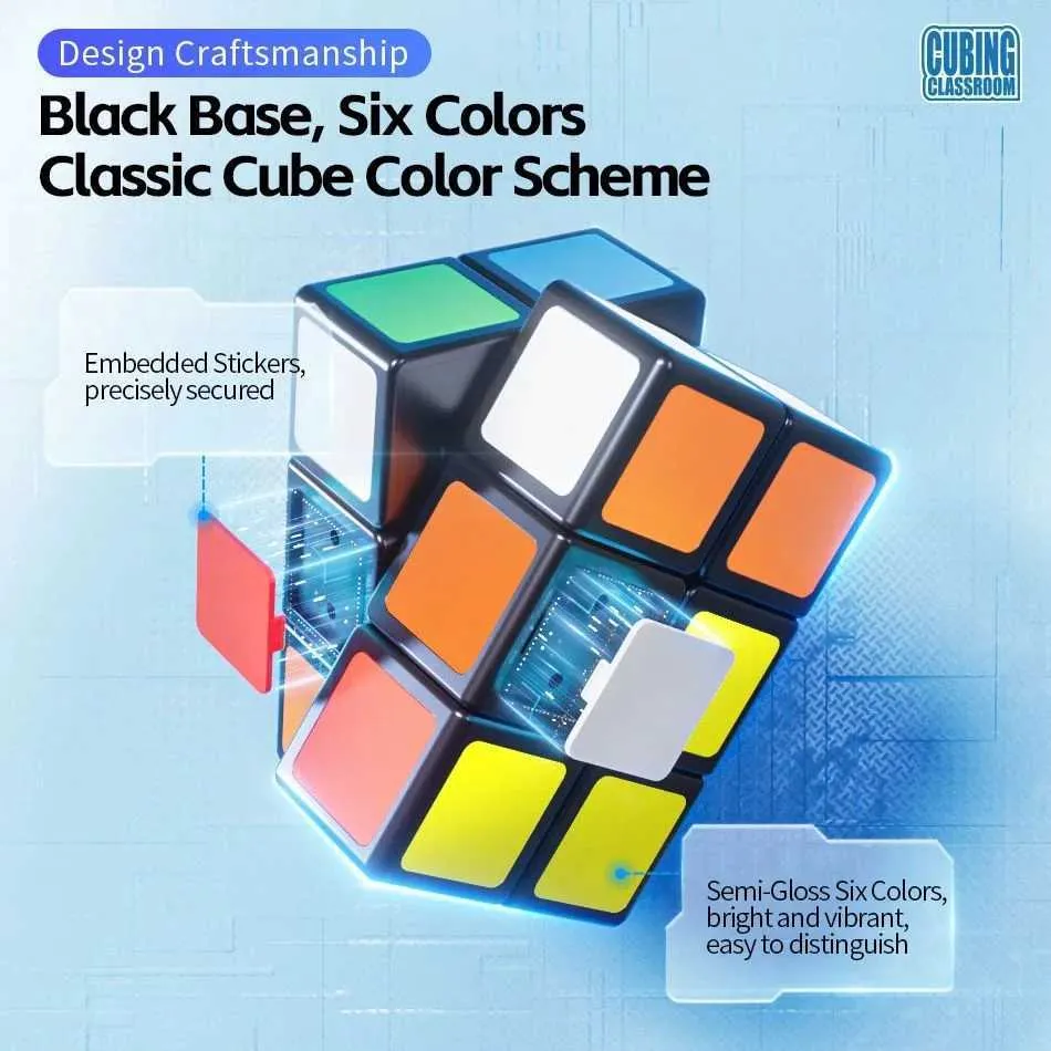 新しい MoYu QiYi マジックキューブ 1x2x3 2x2x3 マジックキューブ 123 223 を 517