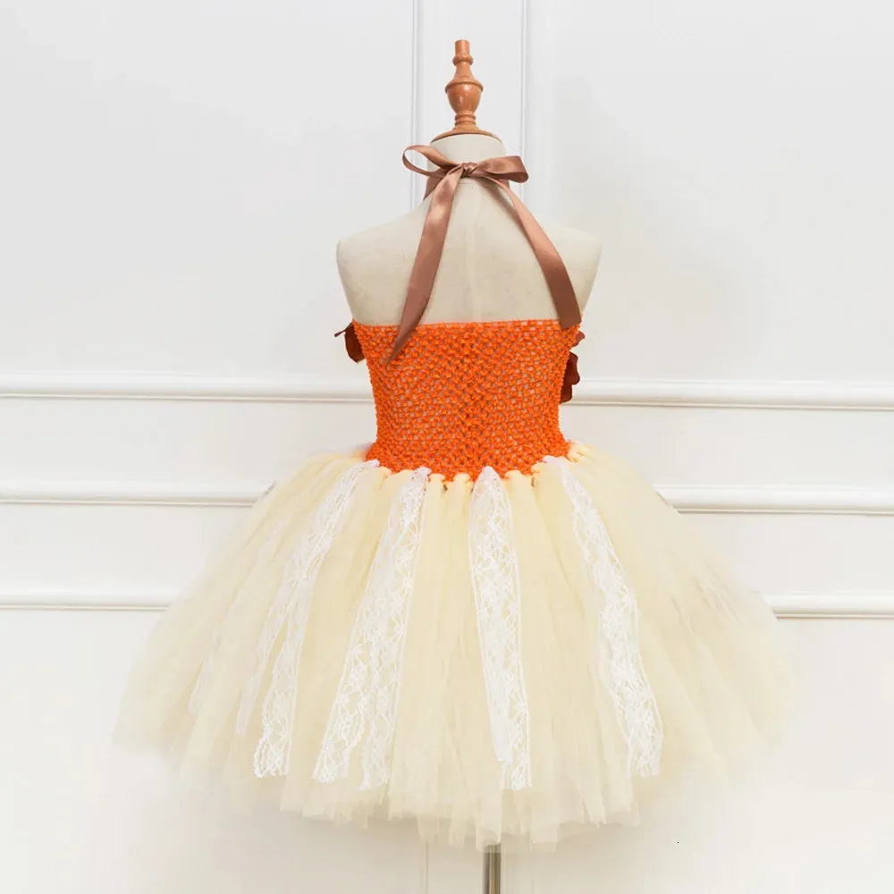 moana birthday dress FEESHOW Kids Baby Flower Girls Princess Tutu Party Dress Up Halloween Cosplay Costume Orange 8 Years Toys & Games Layered Irregular Skirt with Vibrant Color Baby Moana costume for my
