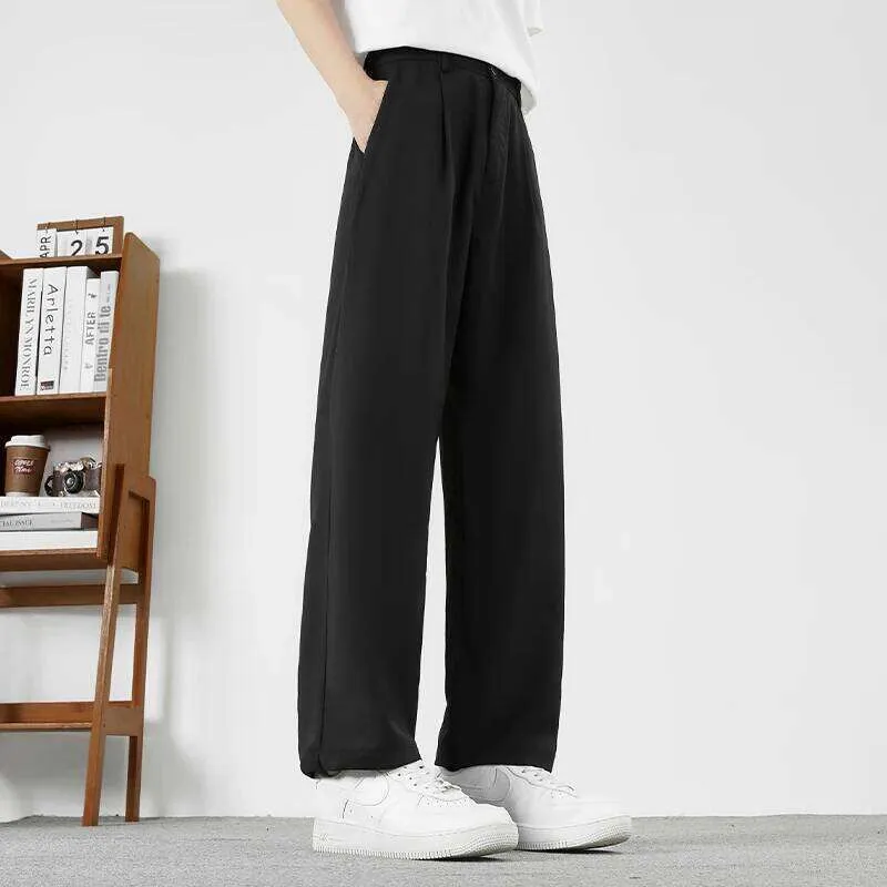 baggy dress pants mens Fratello Slacks Wide Leg Navy Trousers DP-106 30W 30L Navy Cotton On Men - Super