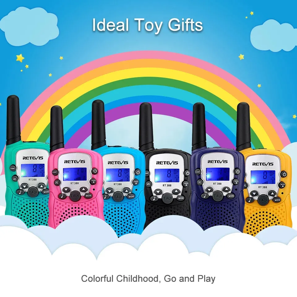 Talkie-walkie PMR pour enfants, facile à utiliser, radio pour garçons et filles de 3 à 12 ans, jouet cadeau, convient pour le camping et les activités de plein air