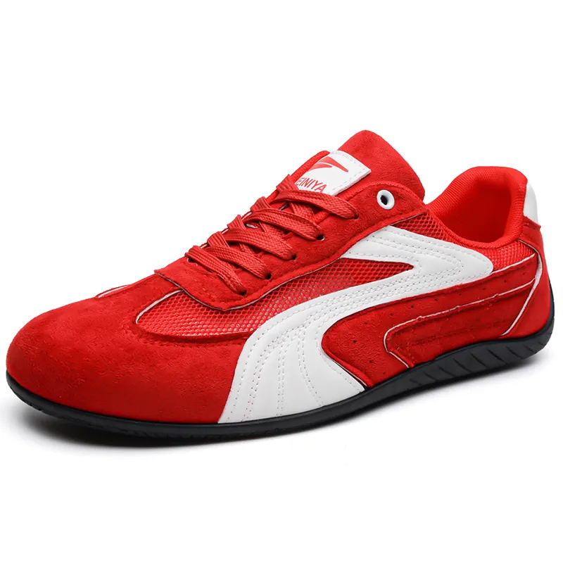 Red Racing Shoes Vintage Motorsport Style Red Racing Red Sneakers For... From Dh3920009 ...