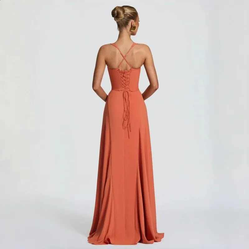 orange flowy dresses A Line Coral Prom Dress For Women ... From Mu03, Rs.9,165.63 Ball-Gown