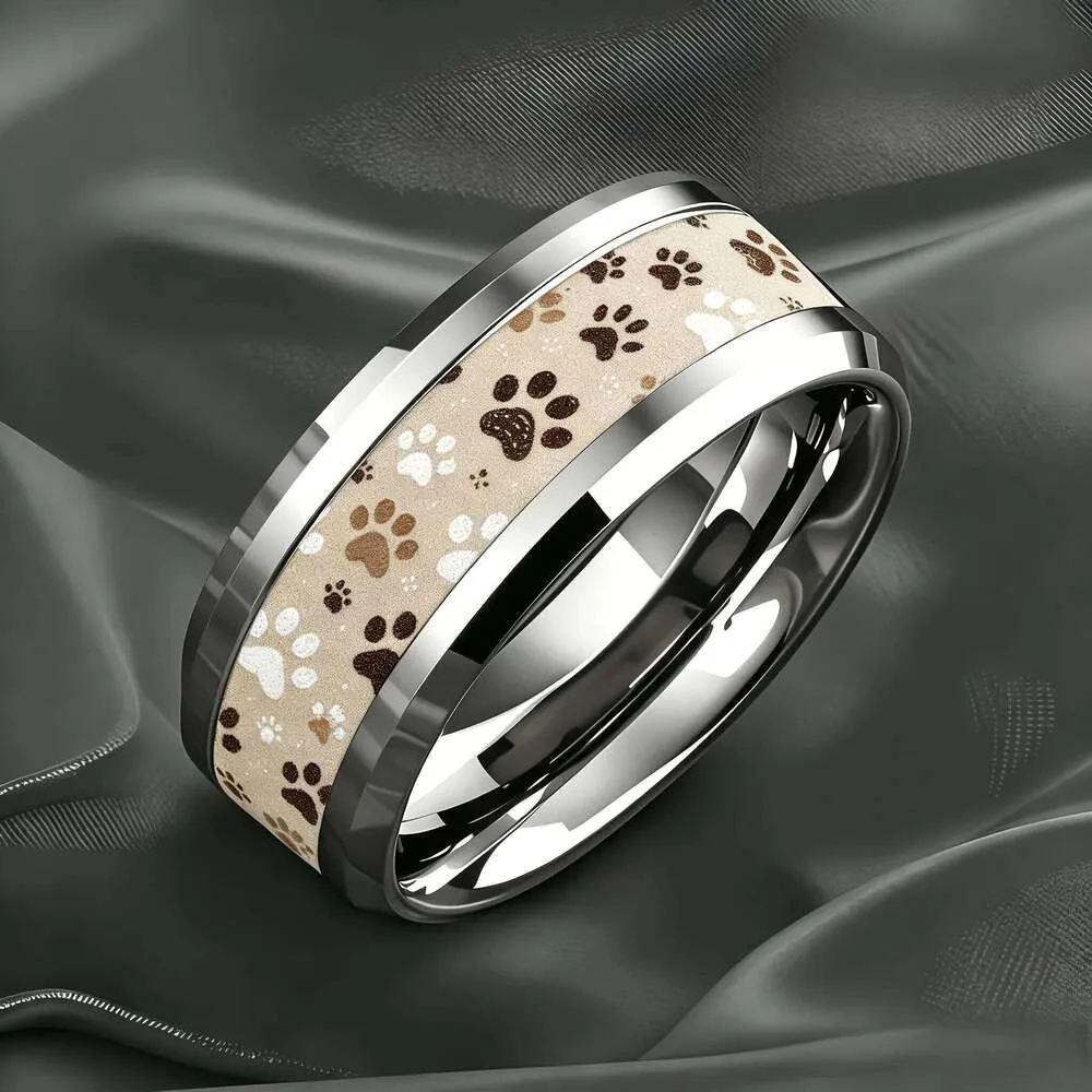 dog state アニマルリング 猫 Cat Ring Cute Stainless Steel Dog & Cat Claw Amazon Ring  From