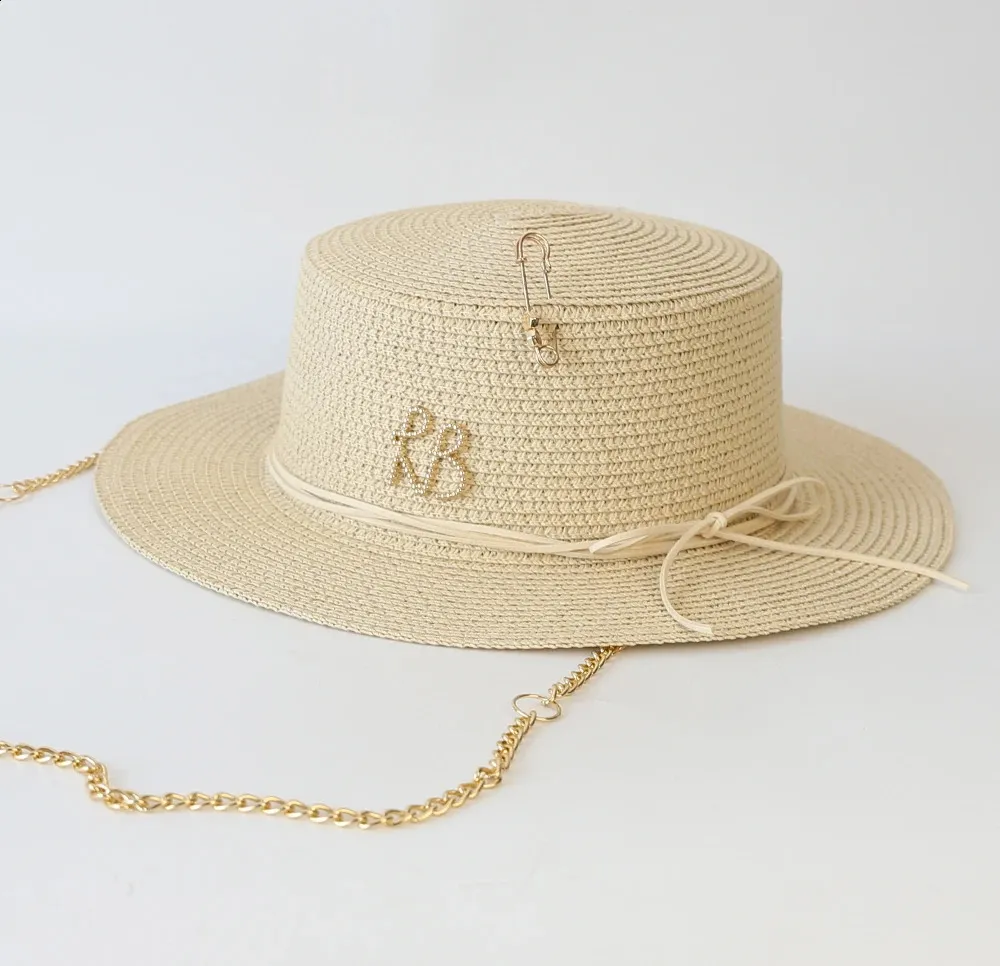 Elegant Summer RB Reiss Straw Hat For Women Perfect... From  display picture 2