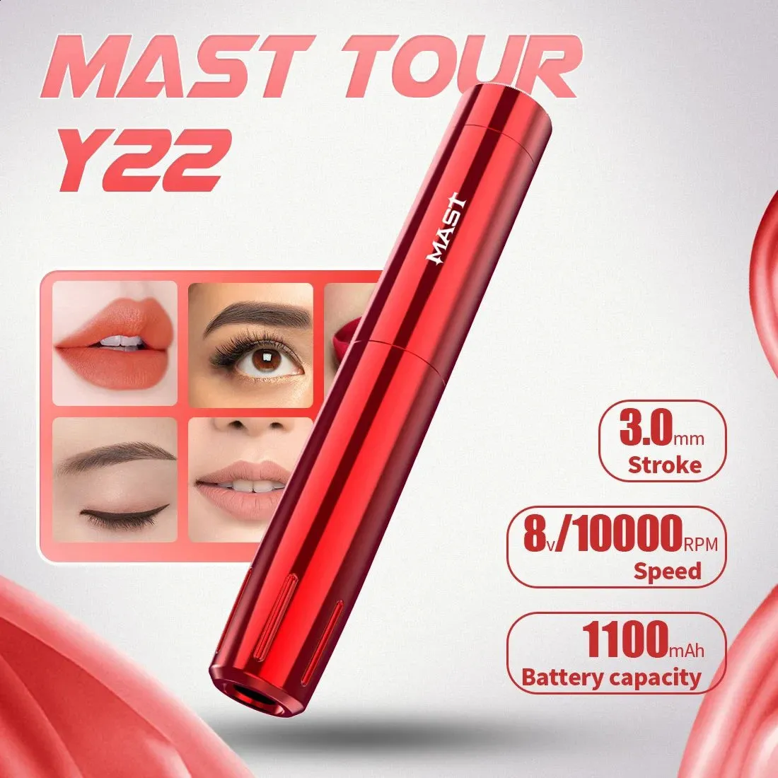 Mast Tattoo Tour Y22 Permanent Makeup Machine RCA Or From